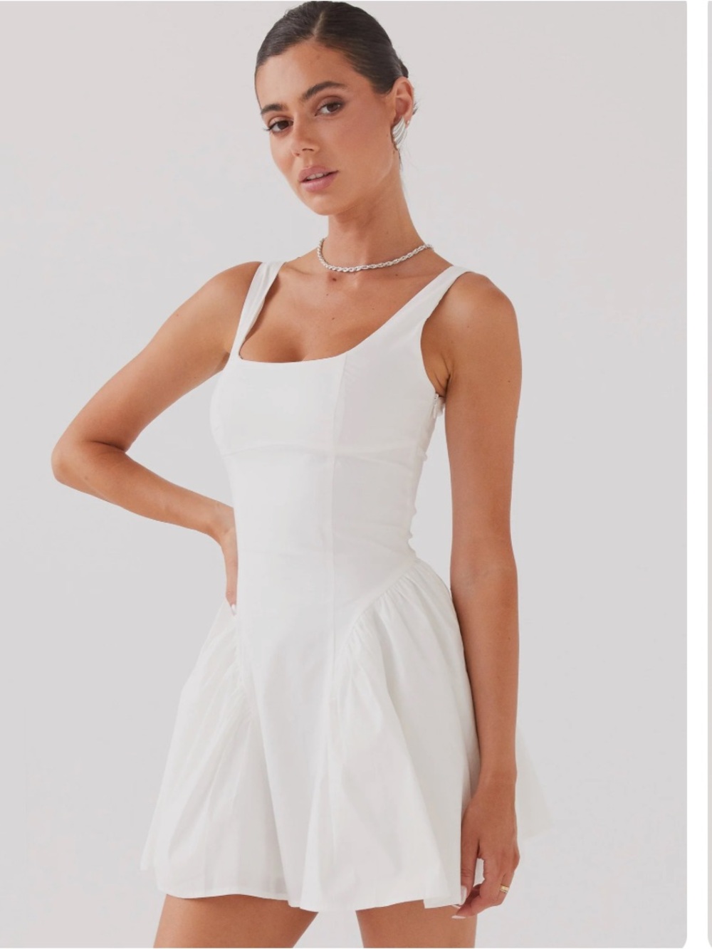 Pepper mayo white corset mini dress - Picture 7 of 9